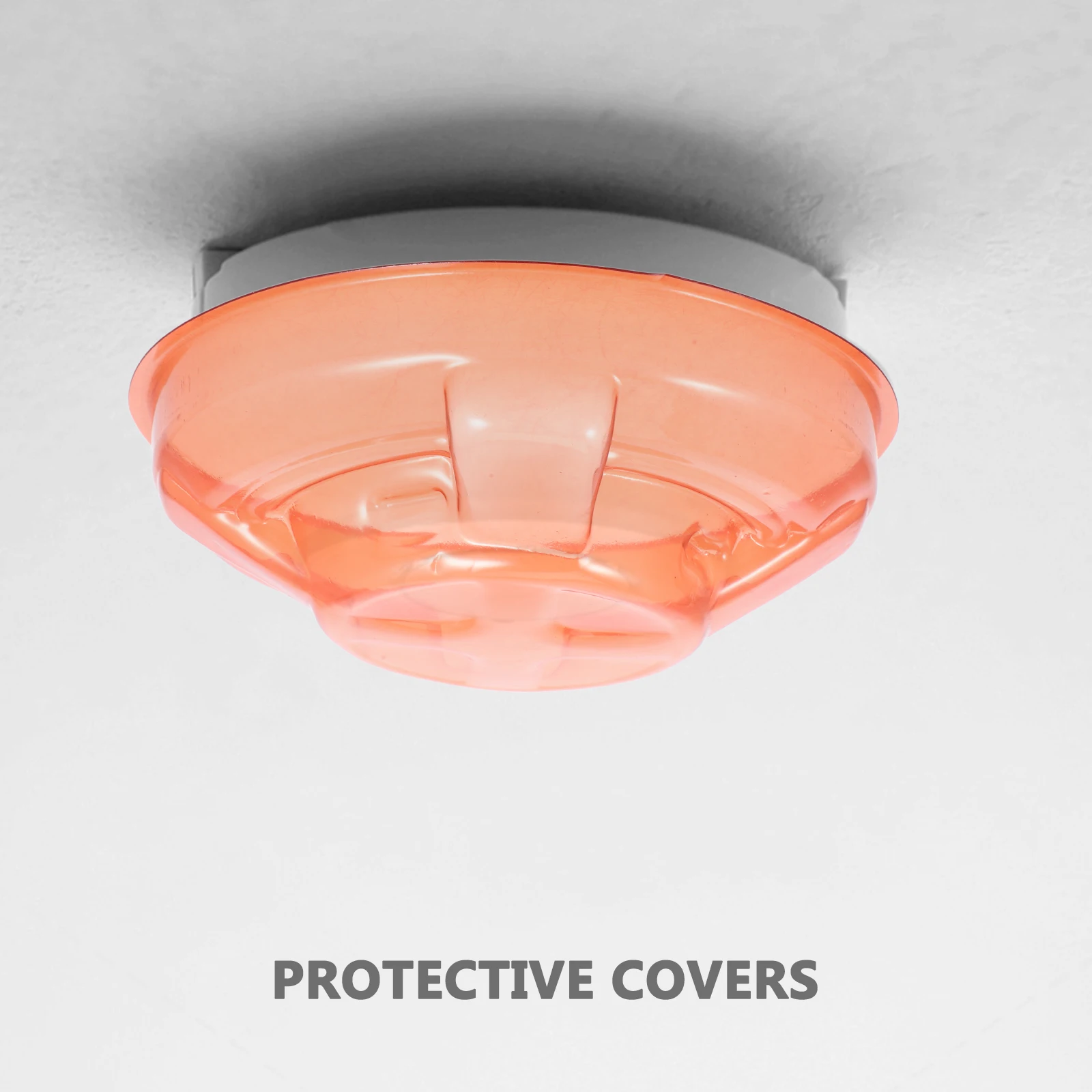 2 Pcs Smoke Protective Cover Alarm Cap Dust for Abs Paint Kitchen Protector