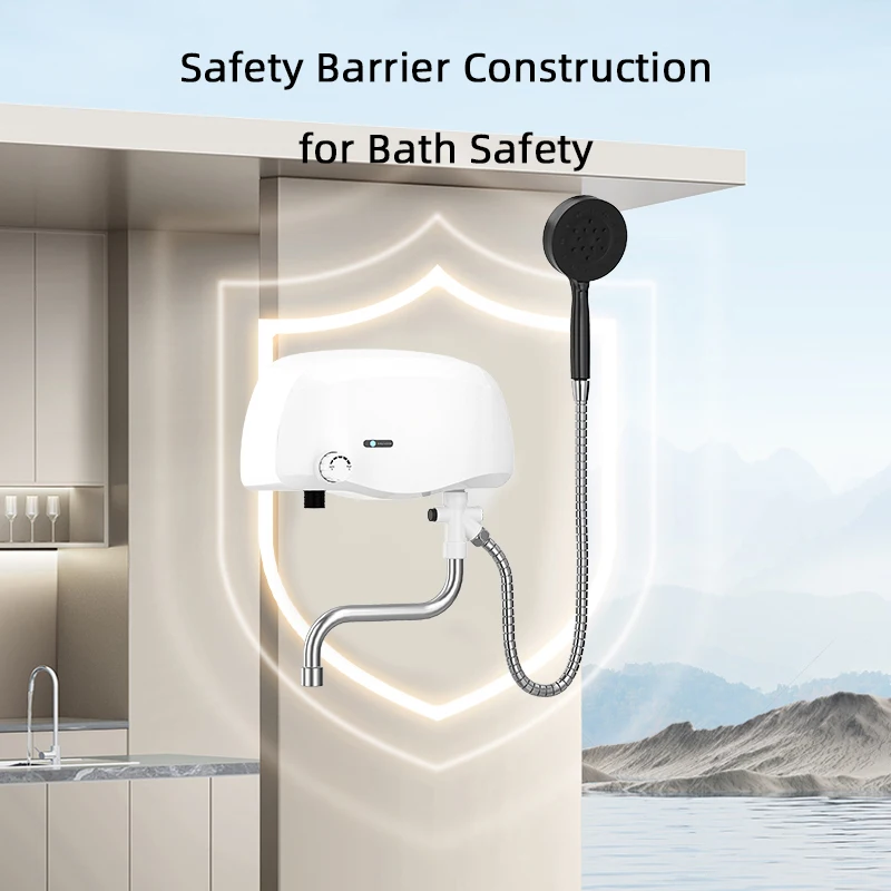 3500W Instant water heater Constant temperature electric water heater Quick Installation with Temperature Display for home use