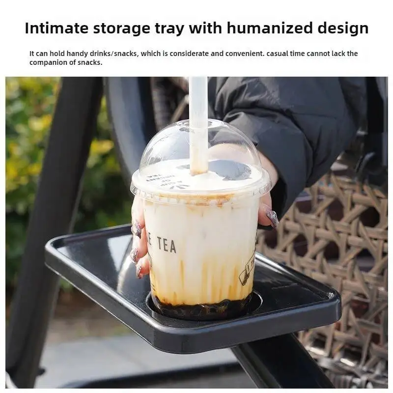 

Garden Outdoor Double Person Courtyard Home Swing Hanging Chair Outdoor Villa Wrought Iron Balcony Rocking Chair Hanging Basket