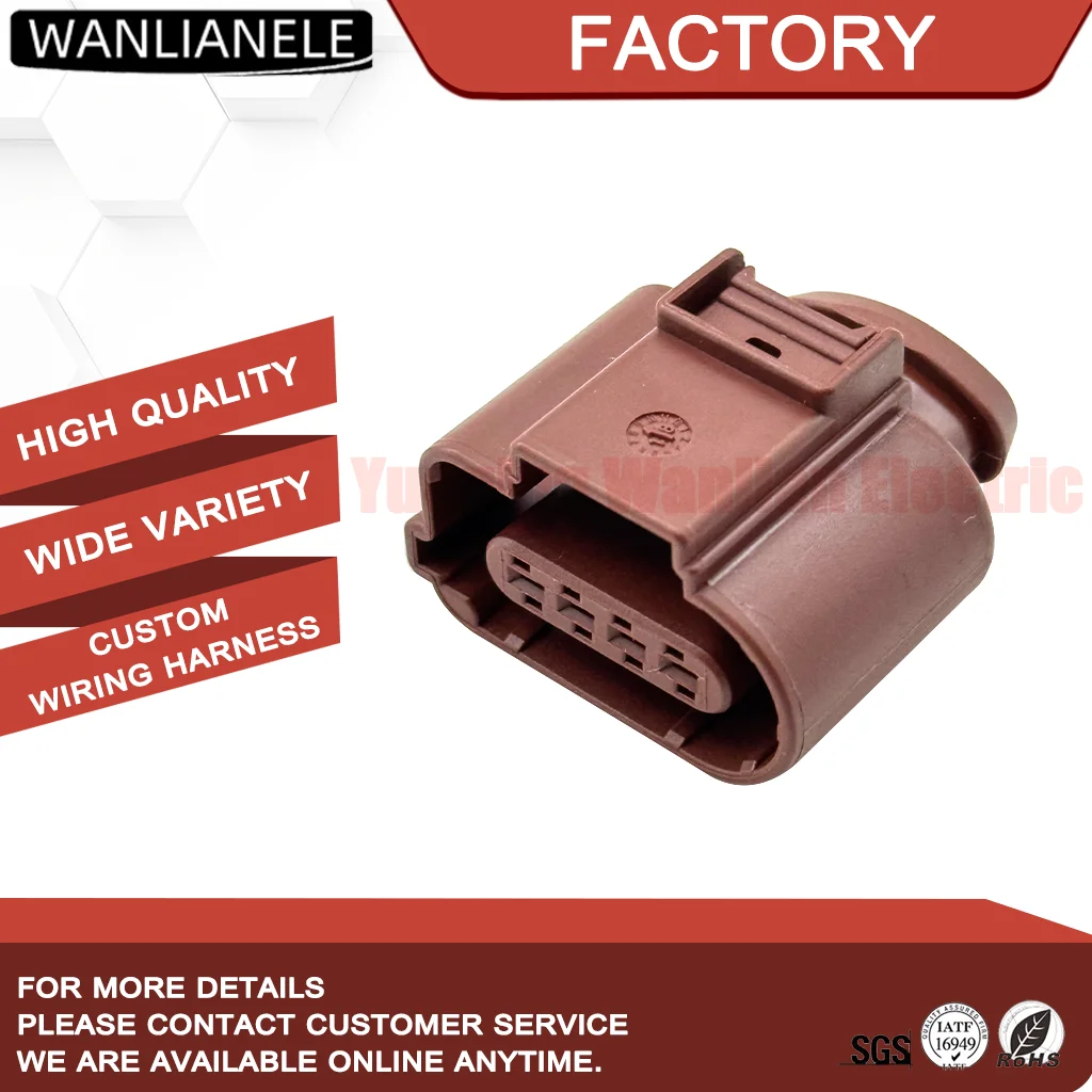 50 Sets 8K0973704A 4 Pin Oxygen Sensor Connector Pigtail Kit Fit Seat Lambda Probe Plug 1K0 973 804 A 20cm Wires