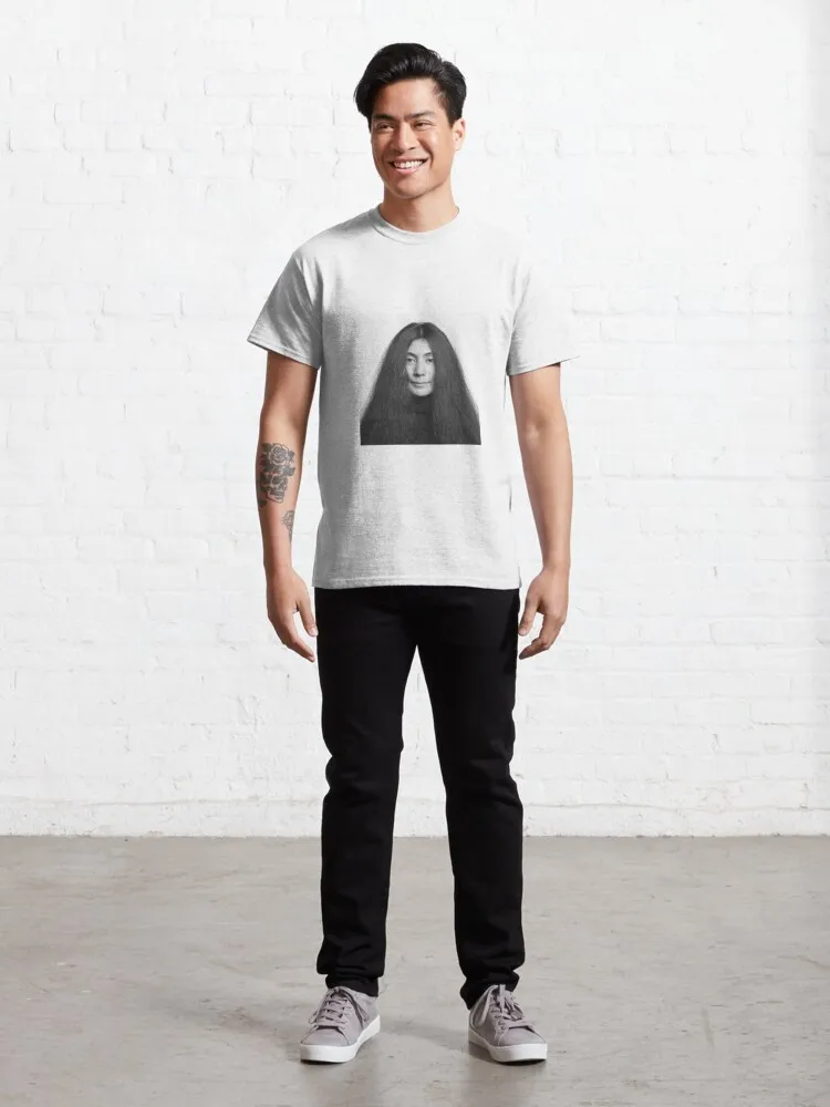 Yoko Ono Portrait Classic T-Shirt 100% Cotton Streetwear High Quality New Fashion Top Tees