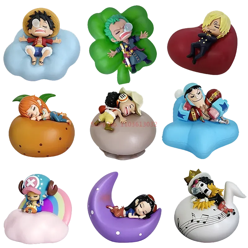 One Piece Blind Box Night Light rufy Zoro Nami Sanji Chopper Anime figure Sweet Dream Series Led decorare sorpresa regalo carino