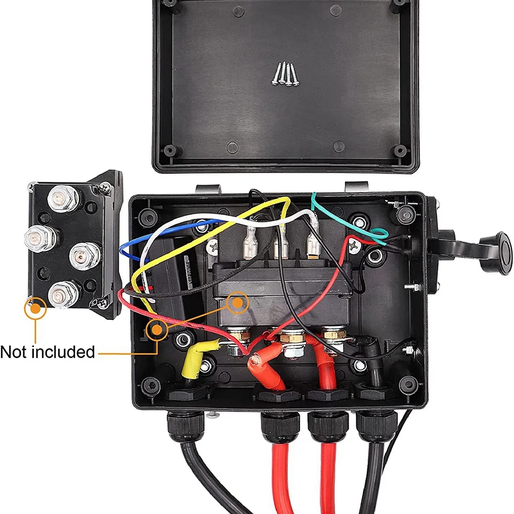 Imagem -05 - Solenóide Relé Controle Contator Caixa Elétrico Atv Utv Winch 12v 800017000lbs