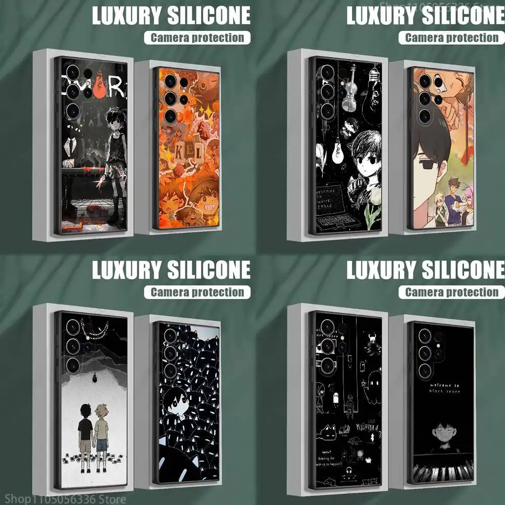 

O-Omori Game Phone Case For Samsung S25,S24,S23,S22,S21,S20,S10,Ultra,Plus,Lite,FE,Soft Silicone Black Cover