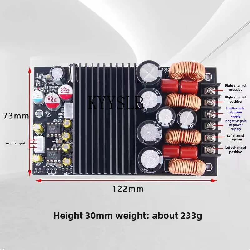 KYYSLB Original TPA3255 fever level high-power digital power amplifier board dual-channel 300W*2 power amplifier module 600W