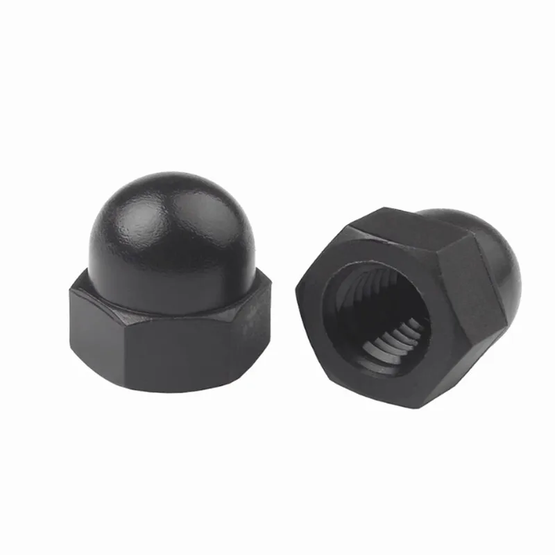 

20Pcs DIN1587 RoHS M3 M4 M5 M6 M8 M10 Black And White Nylon Nut Plastic Cap Nuts Decorative Acorn Nut