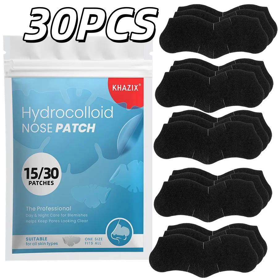 30PCS Black anti-allergy nasal patch, gentle and safe, deep cleansing, effectively controls oil, with strong adhesion.