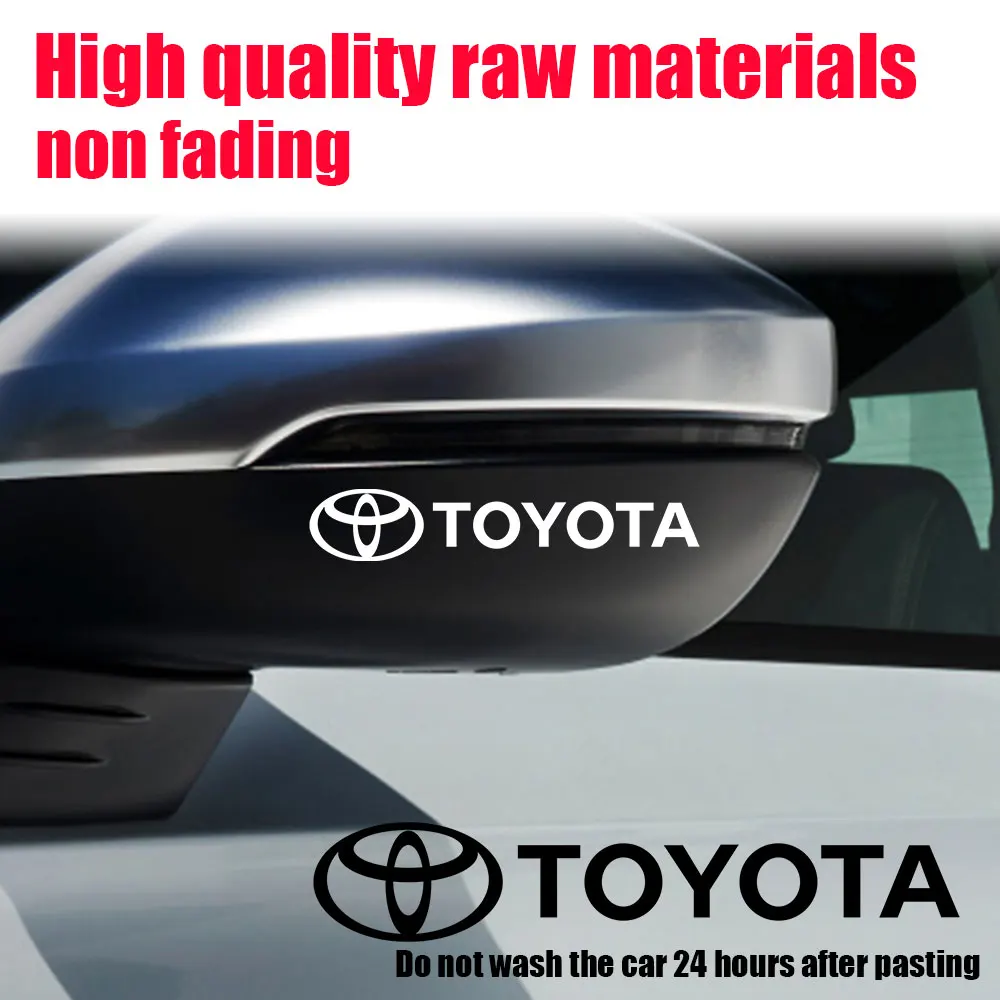 4 قطعة ملصقات شارة السيارة باب الجسم شعار الديكور ملصق مائي لتويوتا TRD كورولا يارس برادو بريوس RAV4 ميراي كامري لاند كروزر #1