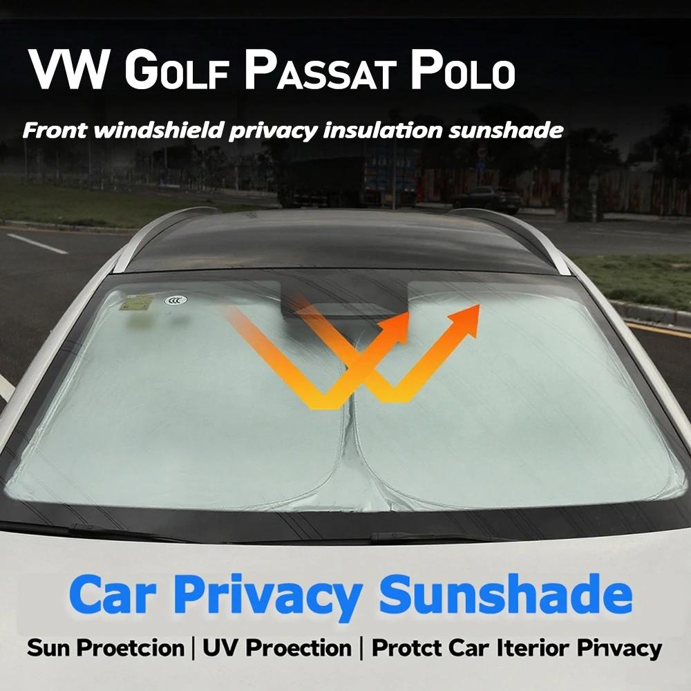 

Car Windshield Sunshade Fit For Volkswagen Golf Passat Polo Car Sunshade Car Essentials Sun Cover Outdoor Privacy Protection