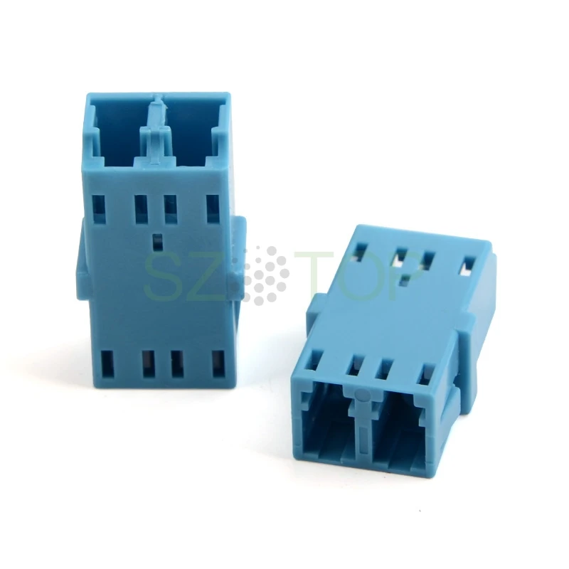 LC UPC duplex NO ear fiber optic adapter Connector coupler FTTH Fiber Optic Coupler single-mode LC UPC blue customized