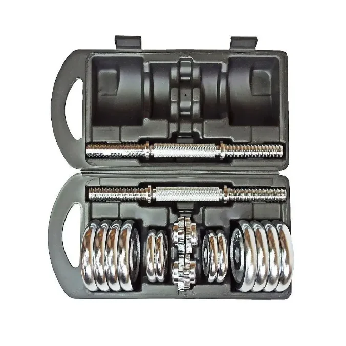 

2026 2026 15KG Adjustable Cast Iron Dumbbell Set With Black Carrying Casepromote Sales