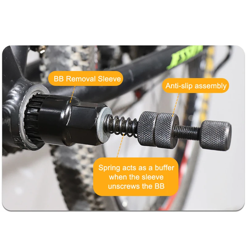 MTB Bottom Bracket Remover Tool Square/Spline Mountain Road Bike BB Remove Tool Anti-Slip Bicycle Professional BB Wrench