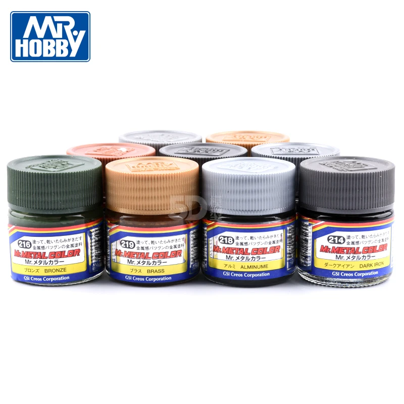 MR.HOBBY Metallic Color Paint GSI Model Coloring Spray Coating Oiliness DIY Special Metallic Color Golden MC211-219