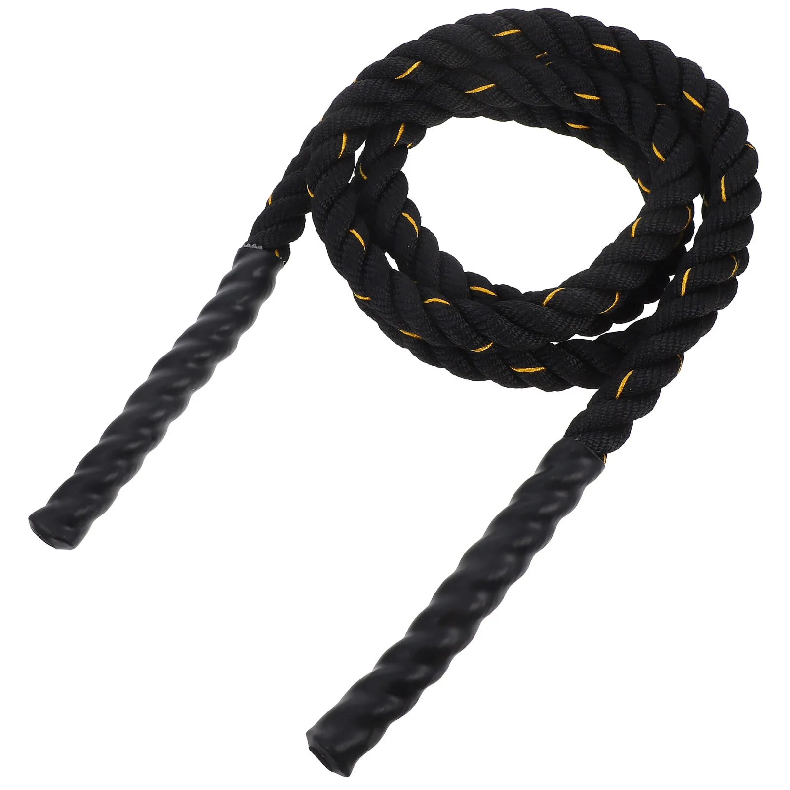 

1Pcs Anti-Slip Mma Skipping Rope Black Diameter 25mm Weight-Bearing Jump Rope Fitness Training Professional Load-Bearing