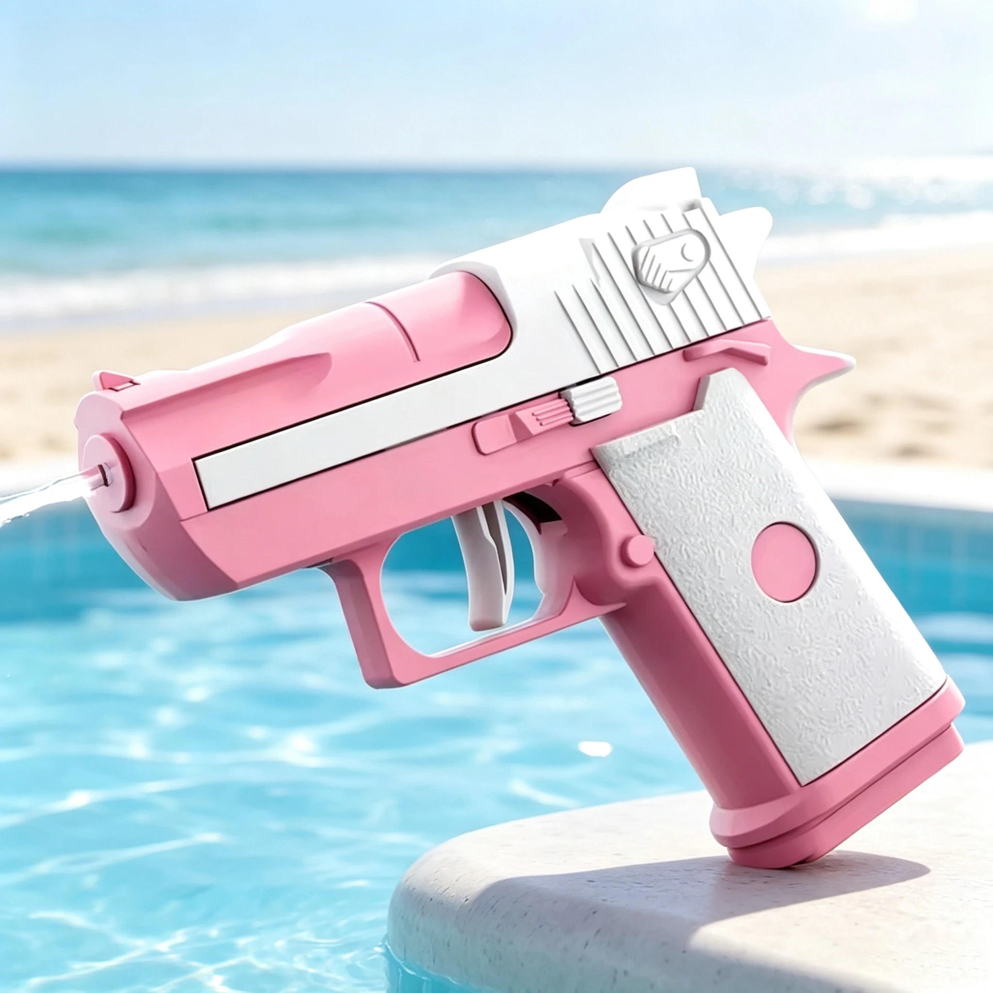 Pocket Mini Water Gun Manual Continuous Shooting Macaron Color Water Summer Outdoor Swimming Pool Beach Party Toy Surprise Gift