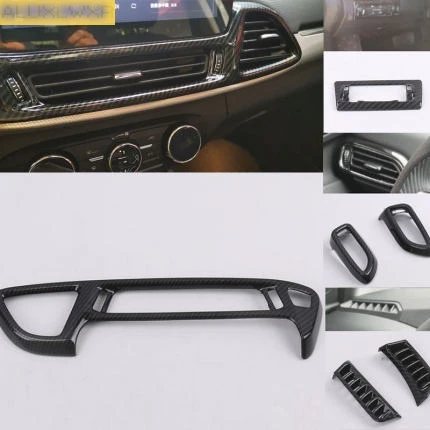 

Decorative Air Outlet Conditioning Cover Frame Car-styling Trim ABS carbon fiber 2018 2019 2020 fit for Chery EXEED TX TXL