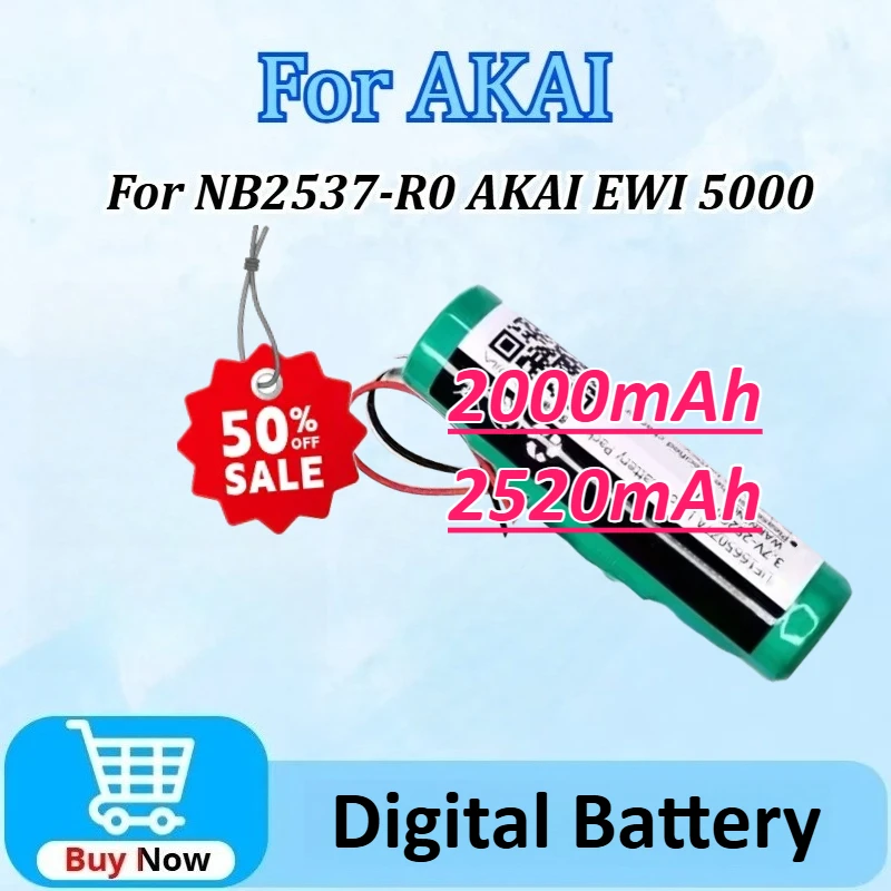 

New UF16650ZTA UF16650A 3.7V 2000mAh/2520mAh Replacement Battery for AKAI EWI 5000 Solo for AKAI NB2537-R0 Rechargeable Battery