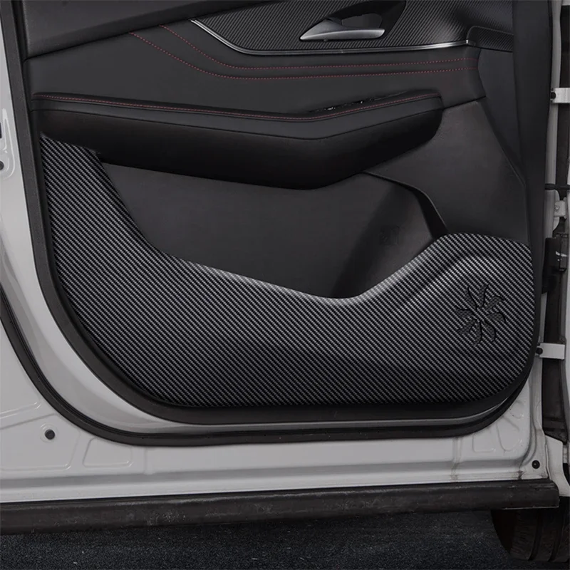 포씽 T5 EVO 2022-2024 2025 PU 가죽 자동차 도어 발차기 방지 패드 보호 스티커 커버 프로텍터 트림 필름 액세서리