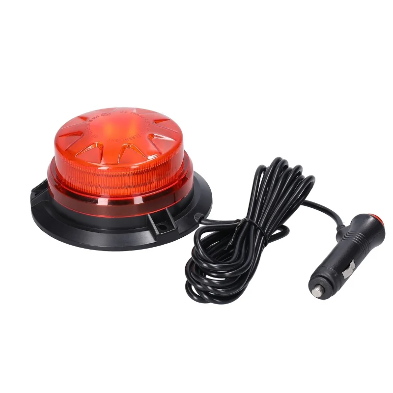 

LED Strobe Light Car Warning Safety Flashing Beacon Lights 12-24V Waterproof With 8 Lighting Modes Magnetic Base For Truck