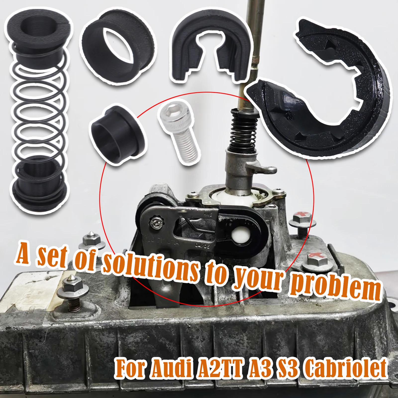 

Gearbox Repair Kit For Audi A2TT A3 S3 Cabriolet MT Trans Shifter First Gear Getter Reverse Lever Change Selector Linkage Bushes