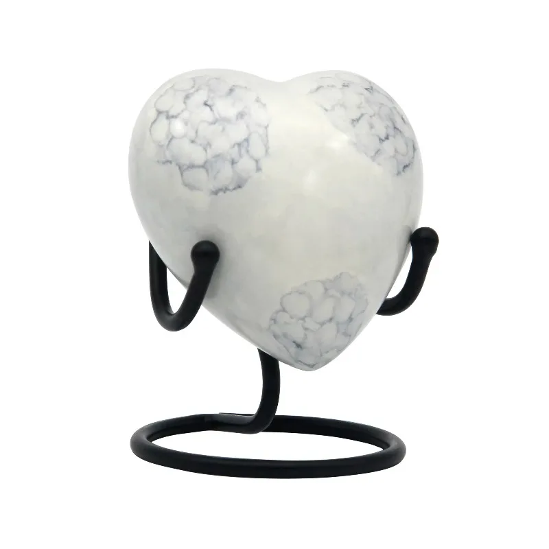 

Урна для кремации White Heart, урна емкостью 60 мл, в качестве памятной урны для вашей любви, оптовая цена