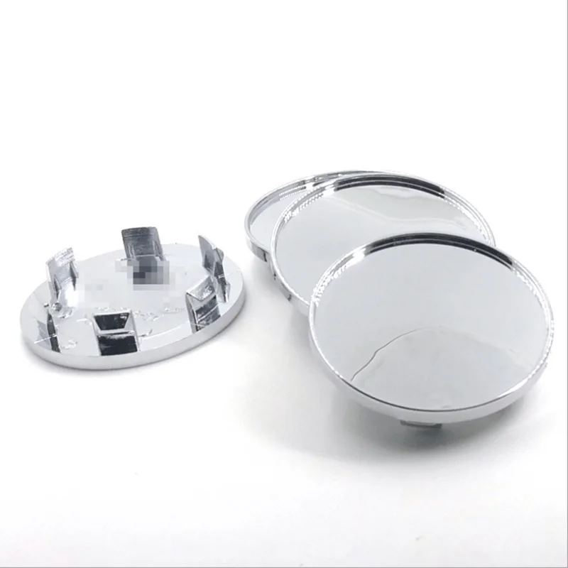 4pcs 60mm 53mm Wheel Center Cap Hubs for W Work Racing T1S F2S D3S W4S V5S Rims Cover No Logo Black Chrome