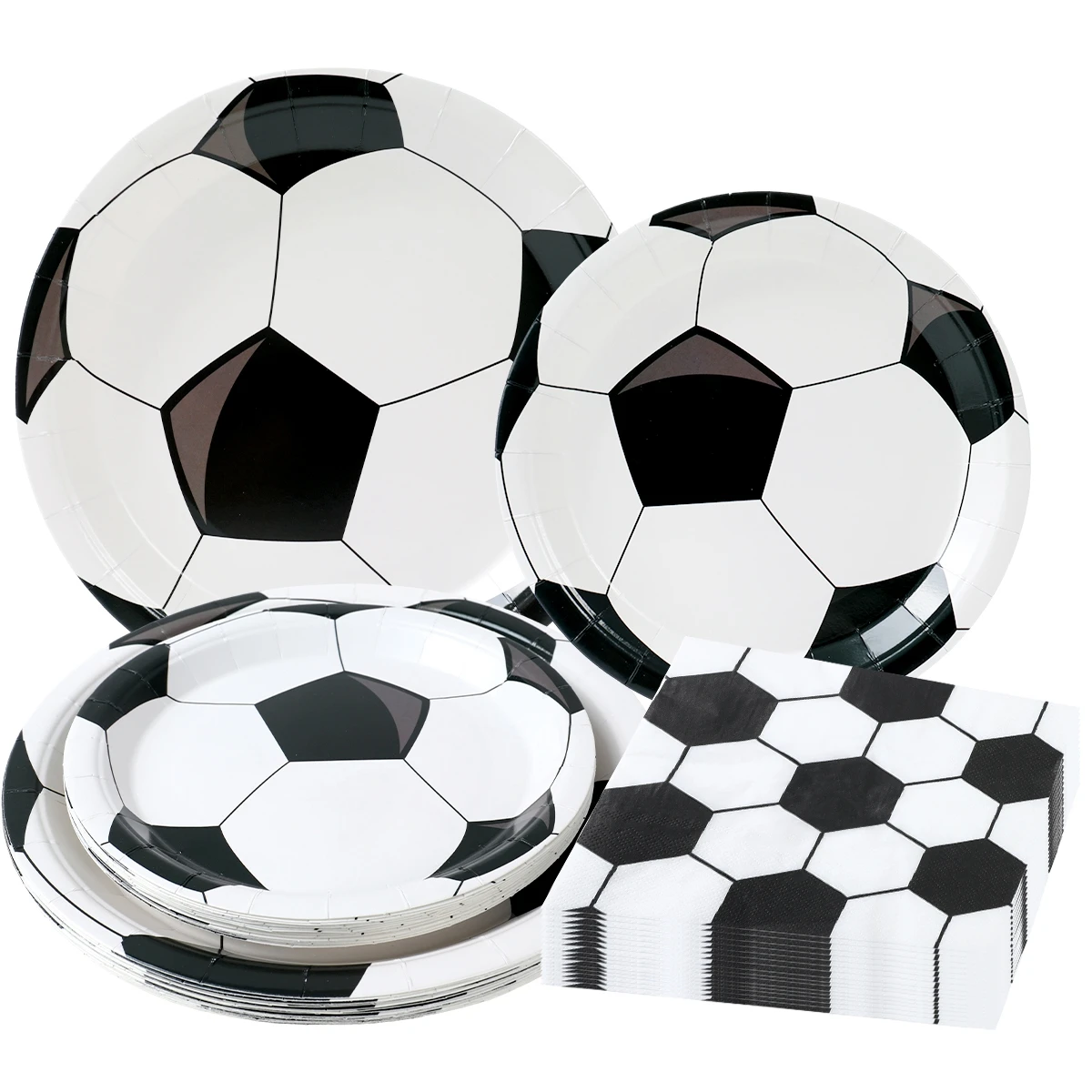 Football Birthday Decoration Disposable Tableware 1st Birthday Party Decorations Boys Football Soccer Birthday Baby Shower Decor