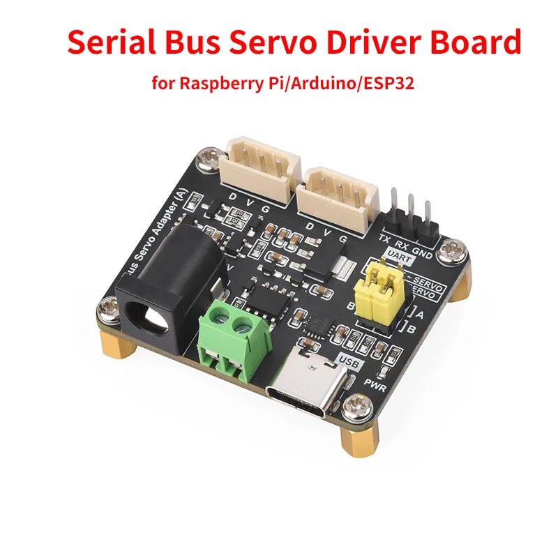 Serial Bus Servo Driver Board Compatible with ST/SC series bus servos for Raspberry Pi/Arduino/ESP32