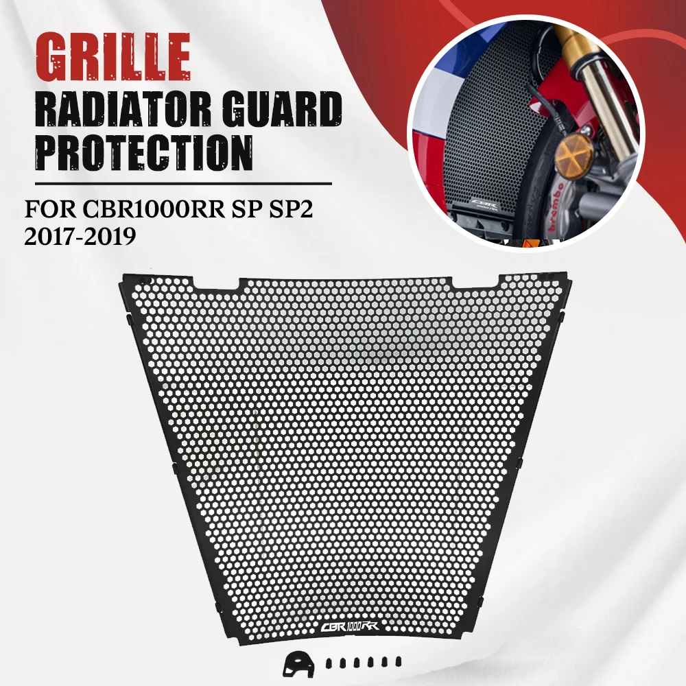 

FOR Honda CBR1000RR SP SP2 2017 2018 2019 Motorcycle CNC Radiator Grille Guard Cover Oil Cooler Protector CBR 1000RR CBR1000 RR
