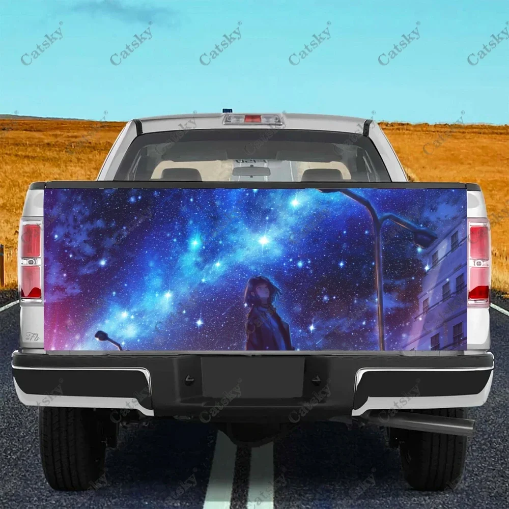 

Anime Night Truck Decals Truck Tailgate Decal Sticker Wrap , Bumper Stickers Graphics for Car Trucks SUV