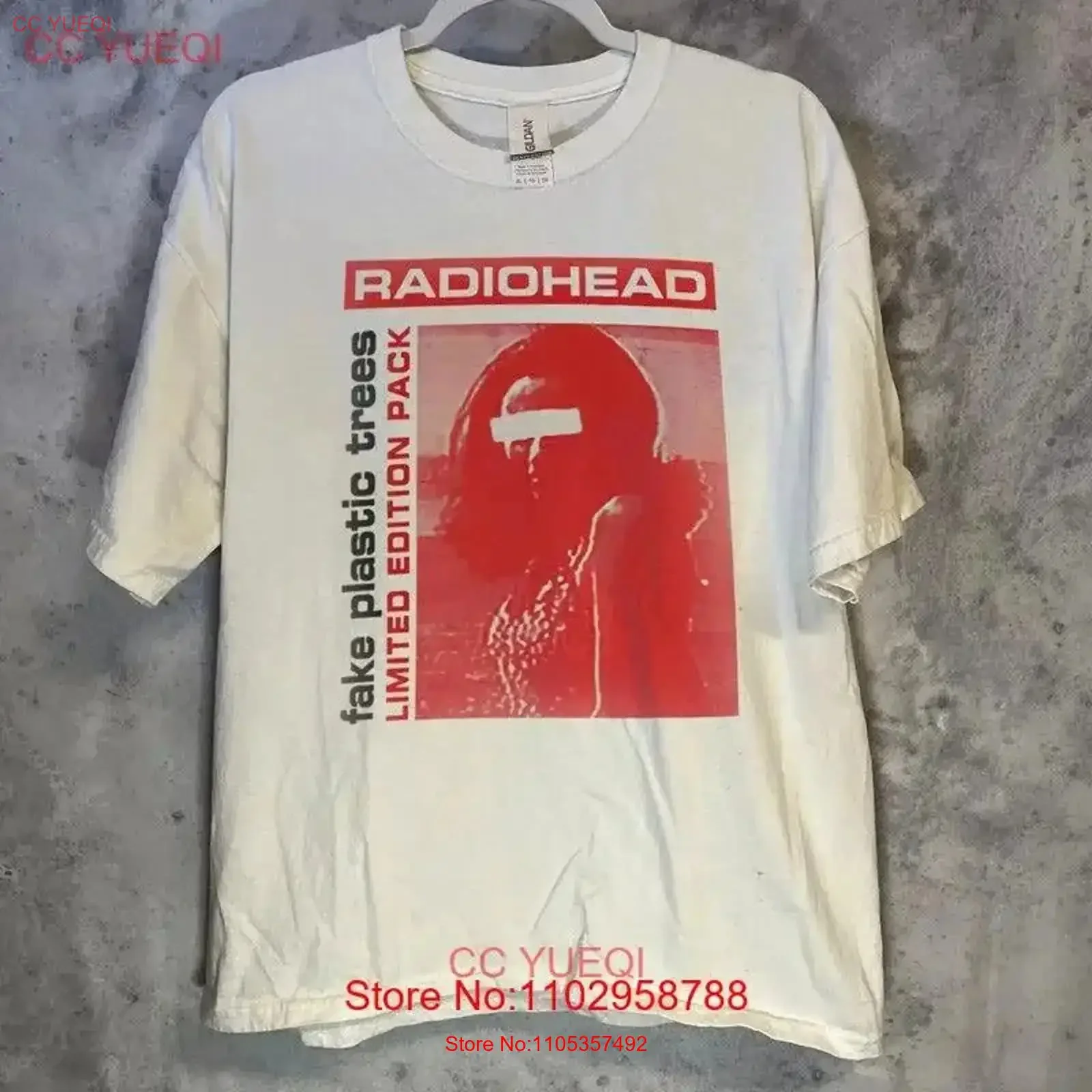 Radiohead fake plastic trees T Shirt Heavy Cotton KTV5000 vintage Washed Versatile Breathable Stretched Soft Stylish streetwear