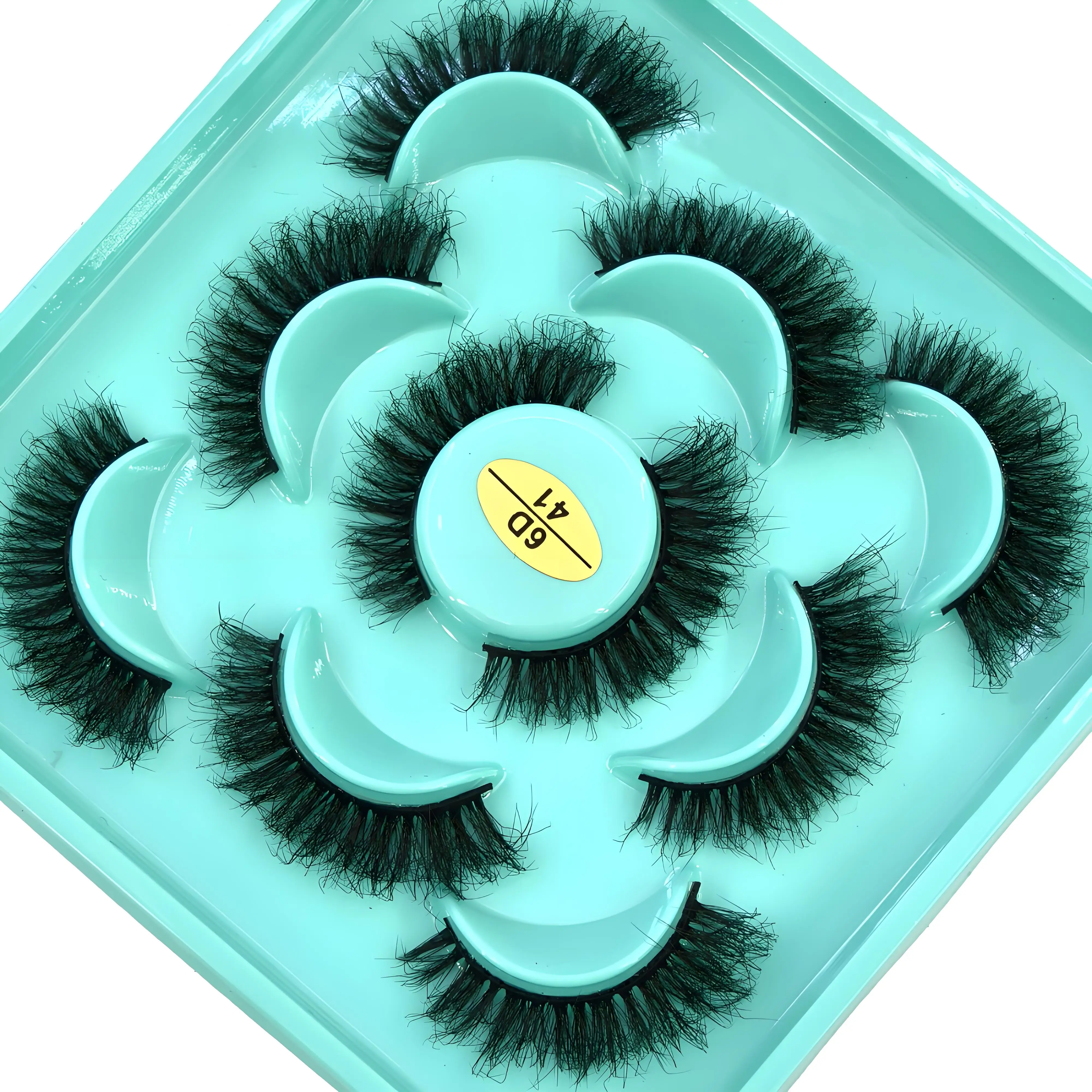 HBZGTLAD Ciglia finte Soffici ciglia di visone Cat Eye Strip Pack Ciglia finte che sembrano estensioni 8D Ciglia completamente drammatiche