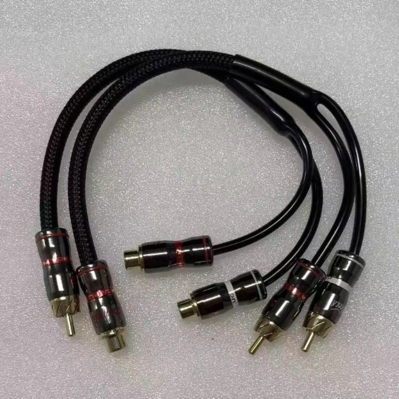 Car Audio Subwoofer Amplifier Audio Cable Pure Copper Head Male To Female RCA Plug Audio Cord PVC Cables Line
