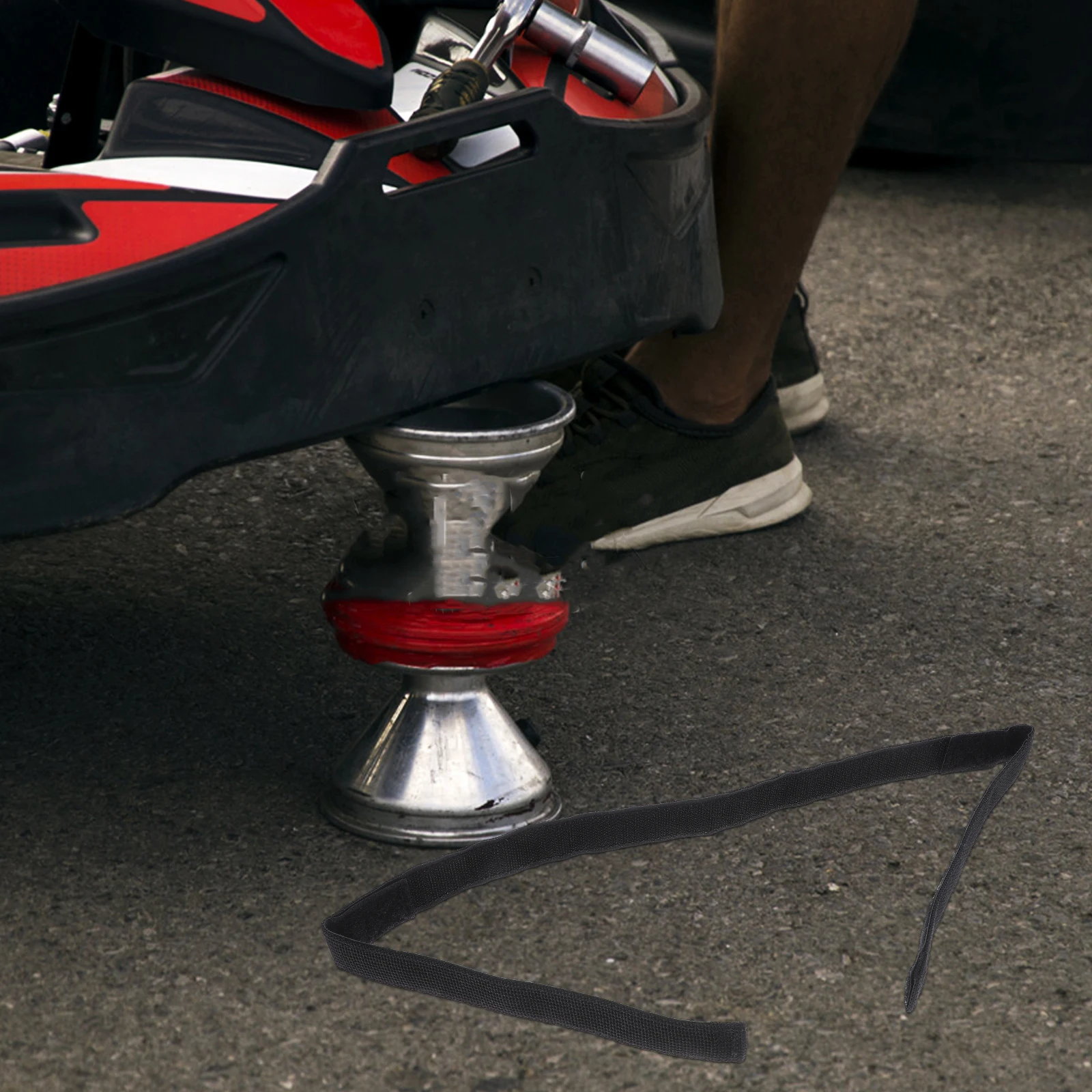 

4 Pcs Kart Fixing Strap Luggage Bungee Bundling Straps Cargo Ratcheting Kayak Tie down Fixed Holder Moped Belt Lashing