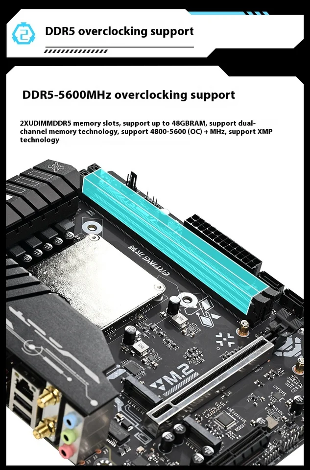 ERYING Gaming Motherboard Intel Ultra5 125H Ultra7 155H Ultra9