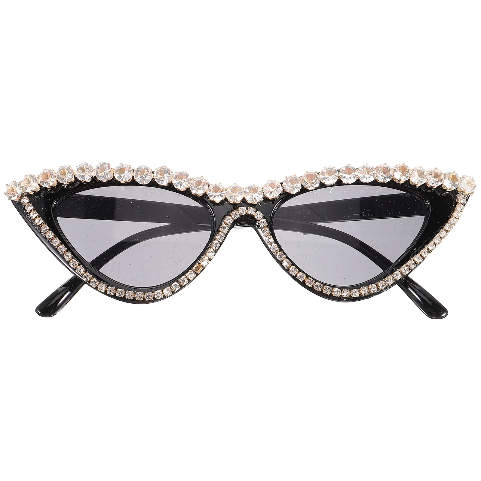 

Triangle Rhinestone Cat Eyes Sunglasses Stylish Lightweight Women Sunglasses Trendy Fashion Creative Unique for Photo Shoot
