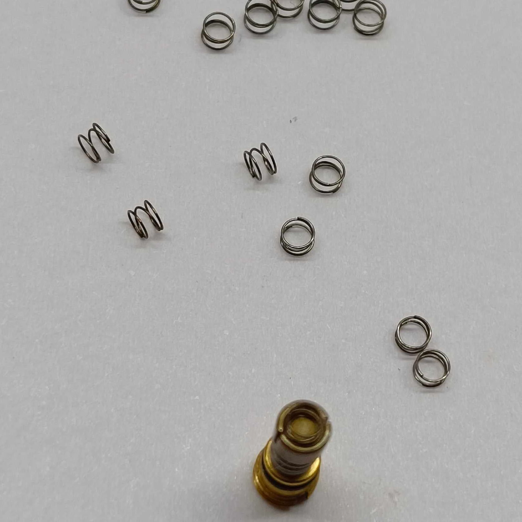 10pcs/Lot Steel Spring For Dunhill Rollagas 24163 Lighter Flame Regulator Bottom Valve DIY Repair Service Inner Parts Accessory