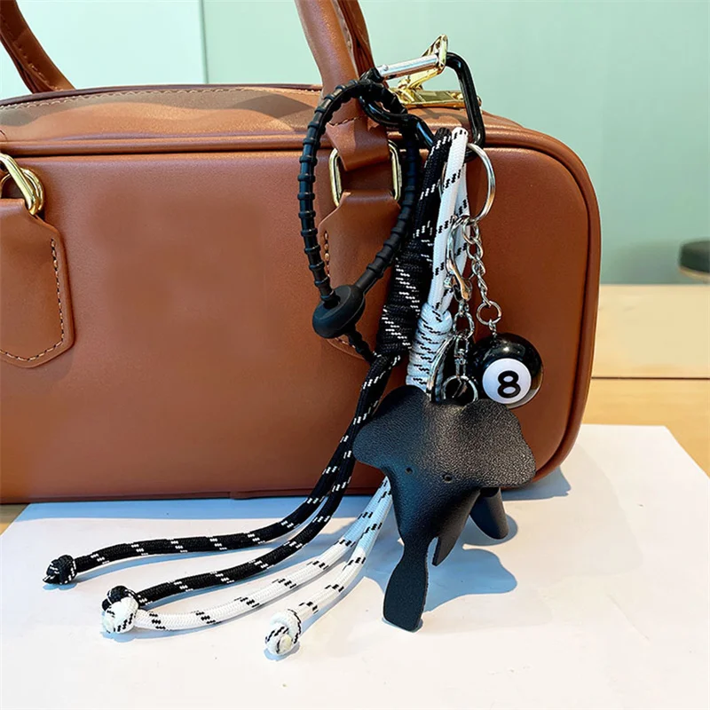 Braided Rope Bag Pendant For Women Bags High-Grade Keychain Pendant Same Style Elephant Pendant Suitable Bag Accessories