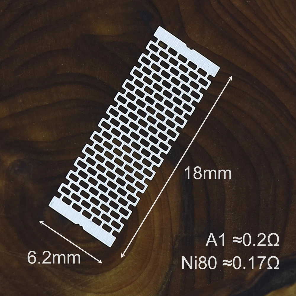 10/30/50/100pc oczka oporowa 18x6.2mm Ni80 0.17ohm A1 0.2ohm przewód do naprawy elektronika domowa części akcesoriów