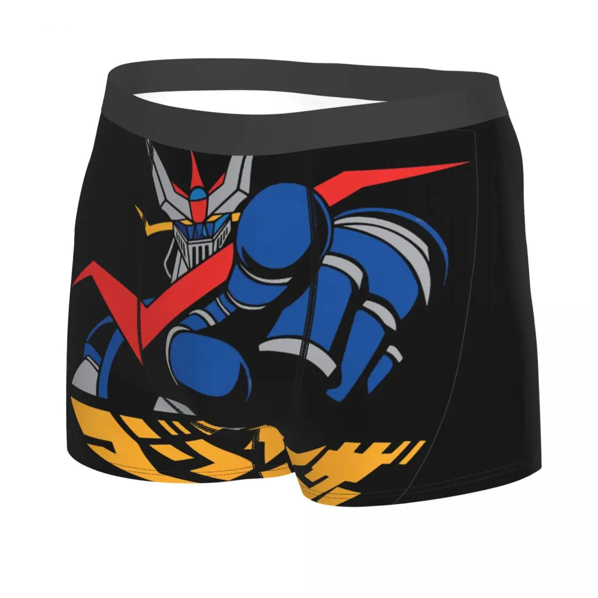 Great Finger Man's Boxer Briefs UFO Robot Grendizer Mazinger Z Breathable Creative Underpants Print Shorts Gift Idea