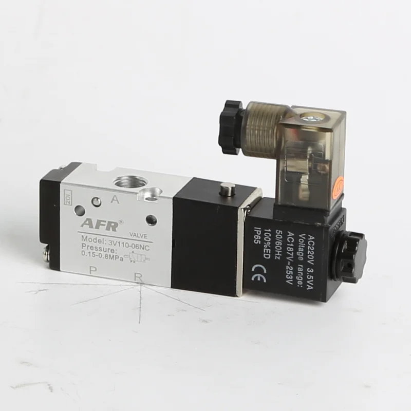 

Pneumatic Solenoid Valve 3V210-08 DC12V DC24V AC110V AC220V 3 Way 2 Position Air Directional Control Valve Gas Magnetic Valve