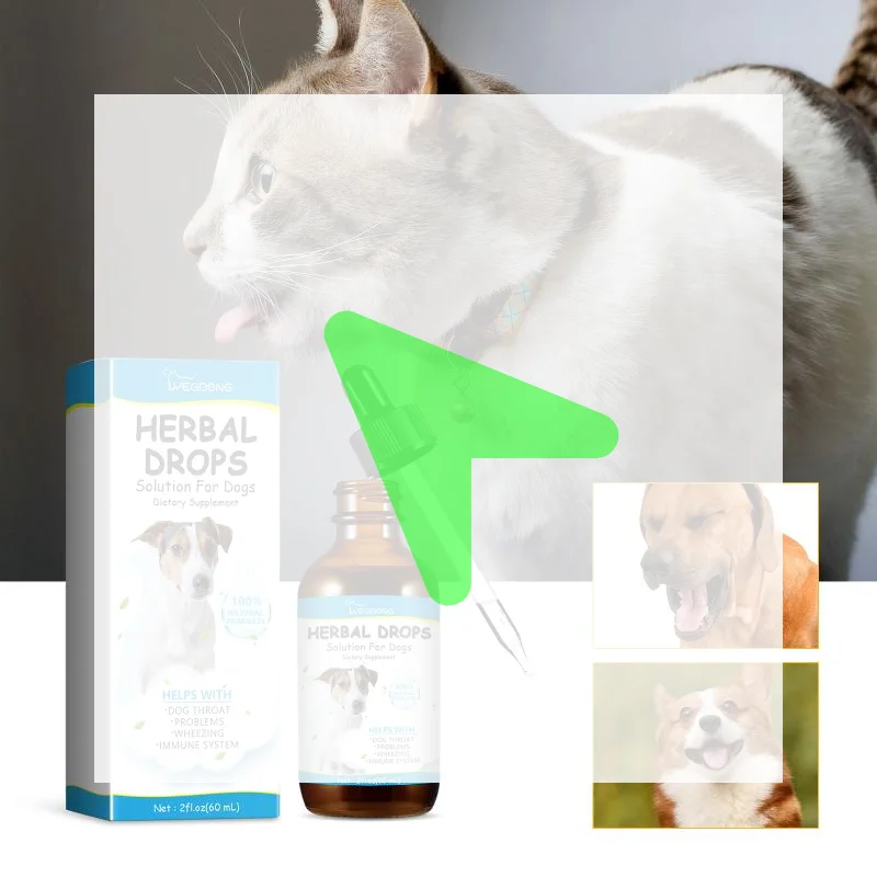 Yegbong Pet Cough Herbal Drops Relief For Pet Cold Cough Runny Nose Soothe Discomfort Care Supplement