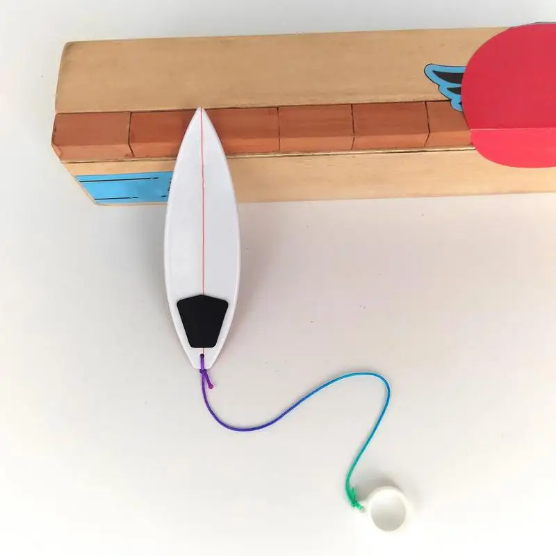 Giocattolo per tavola da surf con le dita Mini tavola da surf cool per le dita Giocattolo per tastiera da surf antistress per bambini Adolescenti Adulti Surf ovunque