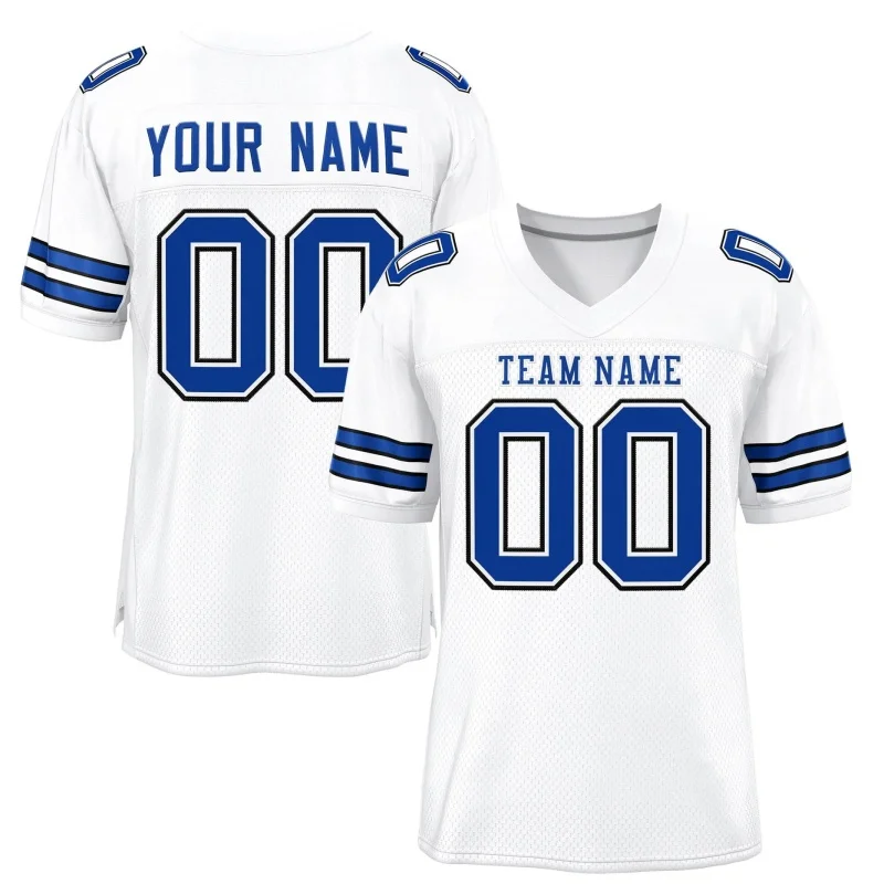 Custom Name White Jersey T-shirt Men Clothing Short Sleeve V Neck Sports Funny T Shirts Breathable 3D Print Customized Tee Shirt