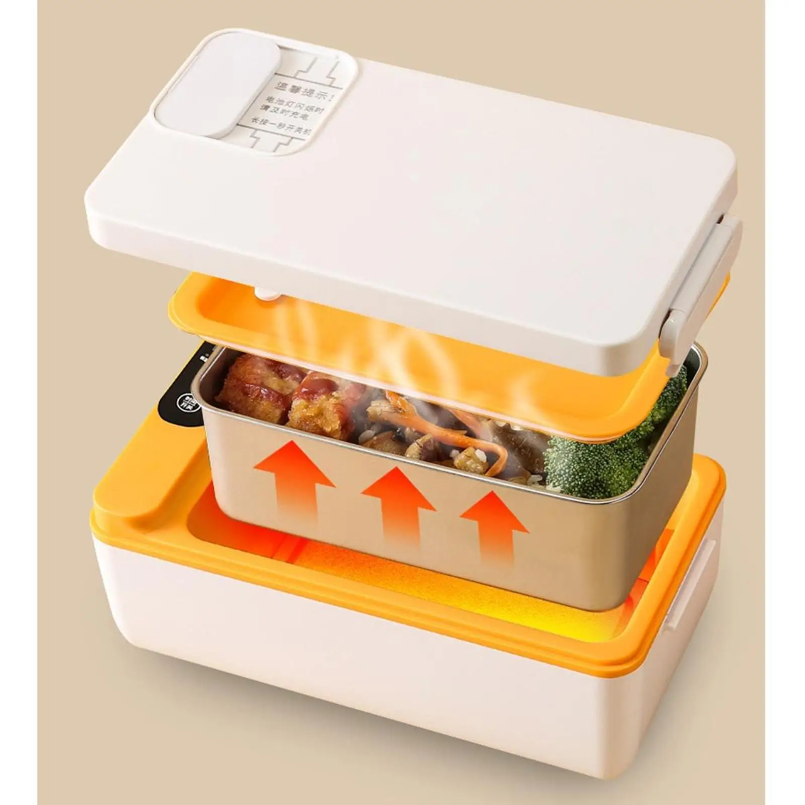 Electric Lunch Heater Food Warmer Lunch Container for Adults Electric Lunch Box Portable for Travel Office Car Truck Outdoor