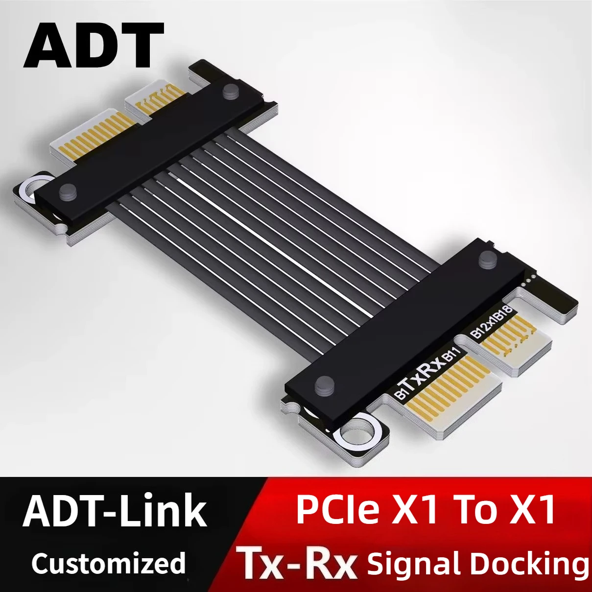 ADT PCIe 4.0 5.0 Adapter Cable X1 Male To Male Female To Female PCIe Signal Direct Swap x1 Jumpers For Board Edge Card Connector