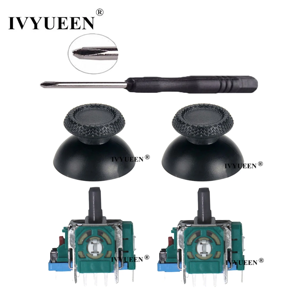 IVYUEEN for PlayStation 5 PS5 Controller 3D Analog Thumb Stick Sensor Module Potentiometer ThumbSticks Caps for DualSense Repair