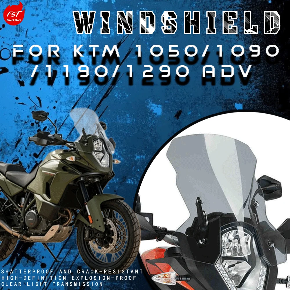 

Taller Modified Front Windshield for KTM 1050ADV / 1090ADV / 1190ADV / 1290 T Version