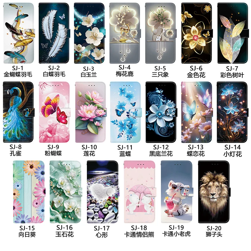 Étui de téléphone portefeuille en cuir de luxe pour Samsung Galaxy, M53, M54, M44, M13, M14, 4G, 5G, M55, M62, M04, M15, M23, Flip Cover, Card Slot