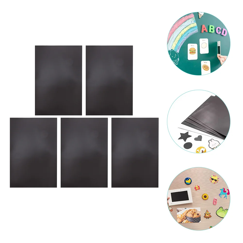 5 قطع من الأوراق المغناطيسية ذاتية اللصق يمكنك صنعها بنفسك ورقة مغناطيس الثلاجة لتنظيم المكاتب المنزلية ومغناطيس السبورة